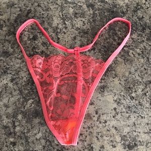 NWOT Pink Thong t back g string medium